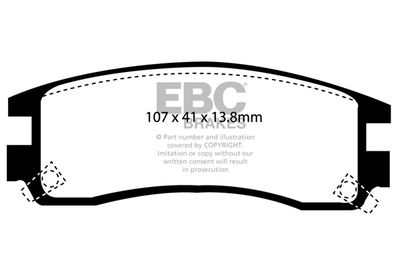 DP21609 EBC Brakes Комплект тормозных колодок, дисковый тормоз