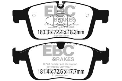 DPX2296 EBC Brakes Комплект тормозных колодок, дисковый тормоз