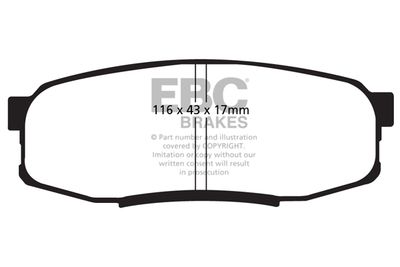 DP51816NDX EBC Brakes Комплект тормозных колодок, дисковый тормоз