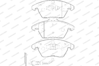 WBP23587A WAGNER Комплект тормозных колодок, дисковый тормоз
