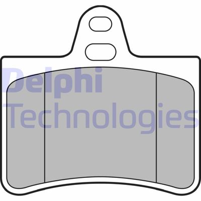 LP1680 DELPHI Комплект тормозных колодок, дисковый тормоз