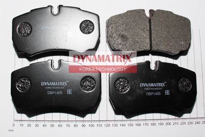 DBP1405 DYNAMATRIX Комплект тормозных колодок, дисковый тормоз