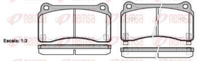 142702 REMSA Комплект тормозных колодок, дисковый тормоз