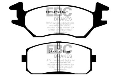DP638 EBC Brakes Комплект тормозных колодок, дисковый тормоз
