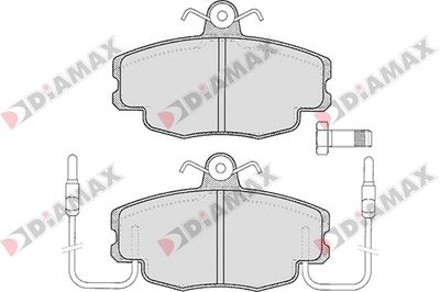 N09010 DIAMAX Комплект тормозных колодок, дисковый тормоз