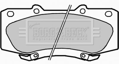 BBP2286 BORG & BECK Комплект тормозных колодок, дисковый тормоз