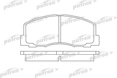 PBP368 PATRON Комплект тормозных колодок, дисковый тормоз