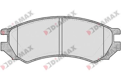 N09130 DIAMAX Комплект тормозных колодок, дисковый тормоз