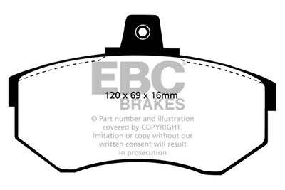 DP3692 EBC Brakes Комплект тормозных колодок, дисковый тормоз