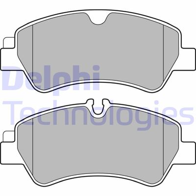 LP2662 DELPHI Комплект тормозных колодок, дисковый тормоз