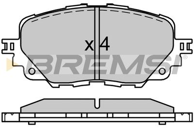 BP3750 BREMSI Комплект тормозных колодок, дисковый тормоз