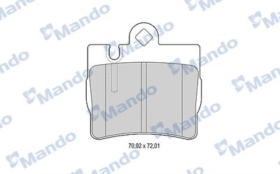 MBF015155 MANDO Комплект тормозных колодок, дисковый тормоз