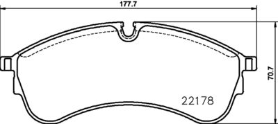 8DB355032931 HELLA PAGID Комплект тормозных колодок, дисковый тормоз