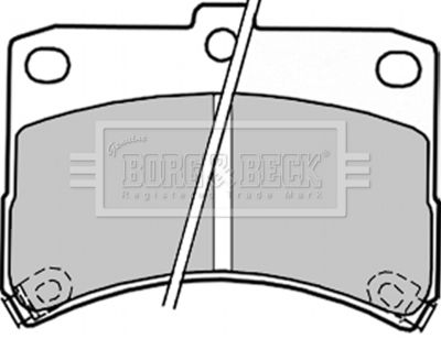 BBP1847 BORG & BECK Комплект тормозных колодок, дисковый тормоз
