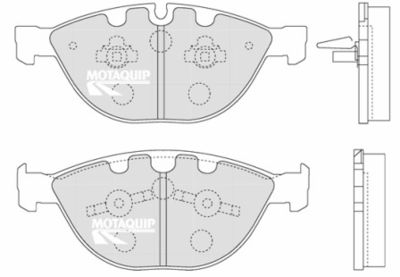 LVXL1265 MOTAQUIP Комплект тормозных колодок, дисковый тормоз