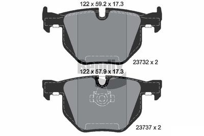 BPD1184 BENDIX Braking Комплект тормозных колодок, дисковый тормоз