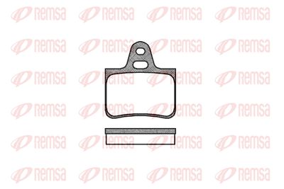 007600 REMSA Комплект тормозных колодок, дисковый тормоз