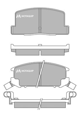 LVXL431 MOTAQUIP Комплект тормозных колодок, дисковый тормоз