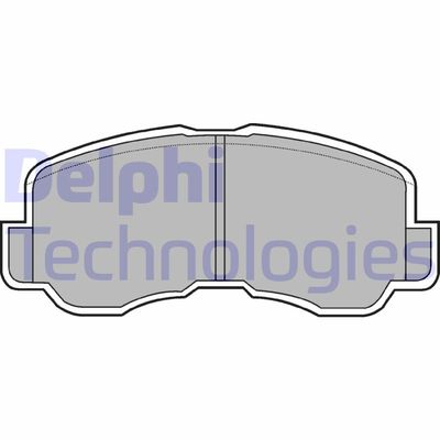 LP640 DELPHI Комплект тормозных колодок, дисковый тормоз