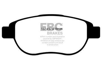 DP1375 EBC Brakes Комплект тормозных колодок, дисковый тормоз