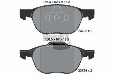 BPD1004 BENDIX Braking Комплект тормозных колодок, дисковый тормоз