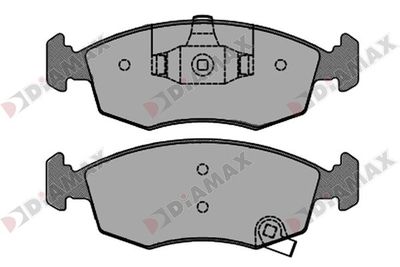 N09282 DIAMAX Комплект тормозных колодок, дисковый тормоз