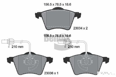 BPD1906 BENDIX Braking Комплект тормозных колодок, дисковый тормоз