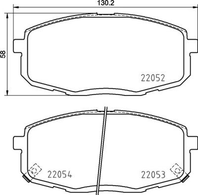 P30099 BREMBO Комплект тормозных колодок, дисковый тормоз