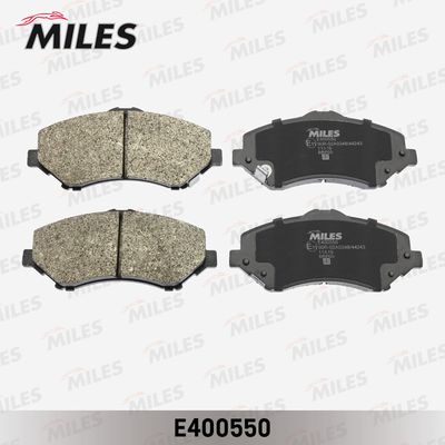 E400550 MILES Комплект тормозных колодок, дисковый тормоз