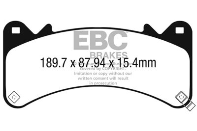 DPX3067 EBC Brakes Комплект тормозных колодок, дисковый тормоз