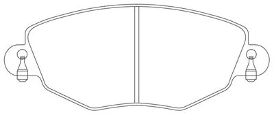 FP0910 FIT Комплект тормозных колодок, дисковый тормоз