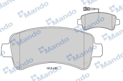 MBF015954 MANDO Комплект тормозных колодок, дисковый тормоз