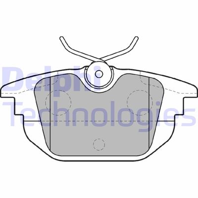 LP1472 DELPHI Комплект тормозных колодок, дисковый тормоз