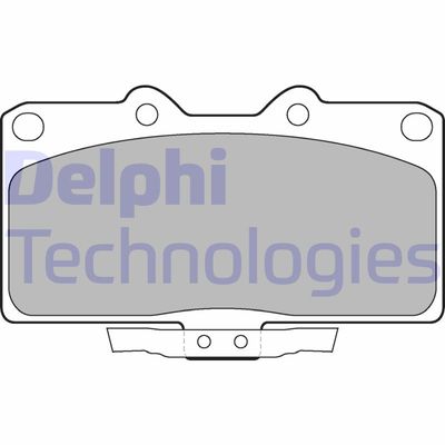 LP1662 DELPHI Комплект тормозных колодок, дисковый тормоз