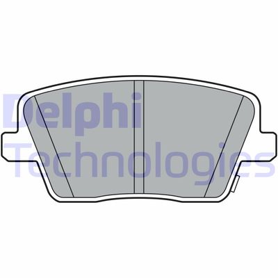 LP3404 DELPHI Комплект тормозных колодок, дисковый тормоз