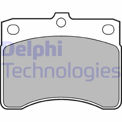 LP578 DELPHI Комплект тормозных колодок, дисковый тормоз