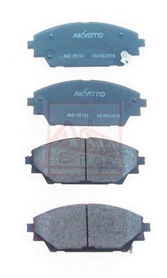 AKD05103 ASVA Комплект тормозных колодок, дисковый тормоз