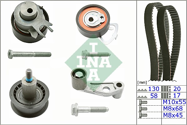 INA 530 0360 10 Комплект ремня ГРМ