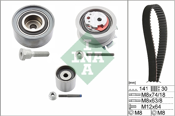 INA 530 0463 10 Комплект ремня ГРМ