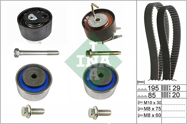 INA 530 0469 10 Комплект ремня ГРМ