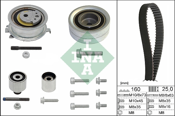 INA 530 0550 10 Комплект ремня ГРМ