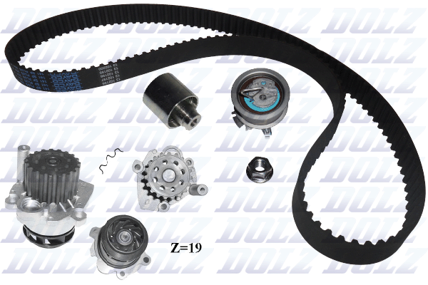 DOLZ KD033 Водяной насос + комплект зубчатого ремня