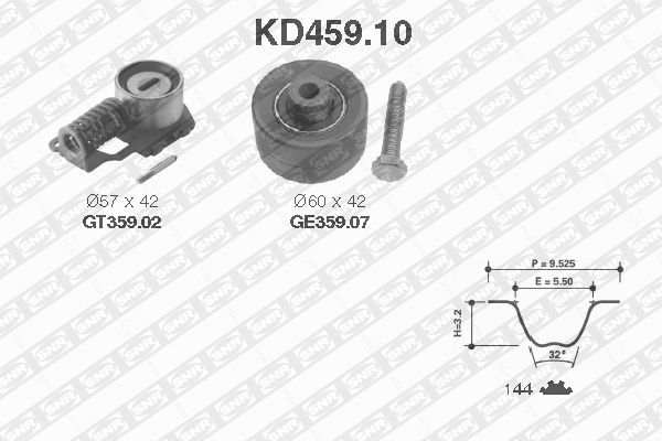 SNR KD459.10 Комплект ремня ГРМ