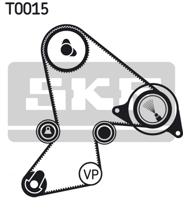 SKF VKMA 06214 Комплект ремня ГРМ