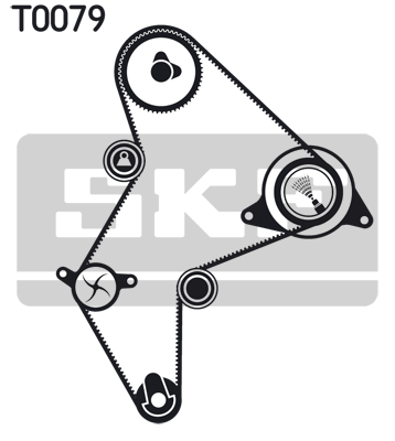 SKF VKMC 03251 Водяной насос + комплект зубчатого ремня