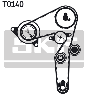 SKF VKMC 02194 Водяной насос + комплект зубчатого ремня