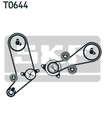 SKF VKMC 01258-1 Водяной насос + комплект зубчатого ремня