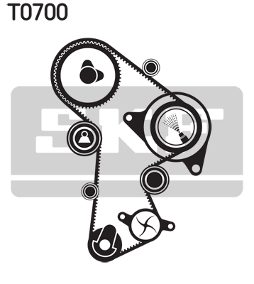 SKF VKMA 01263 Комплект ремня ГРМ