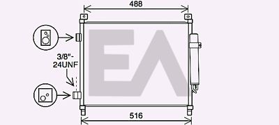 30C18057 EACLIMA Конденсатор, кондиционер