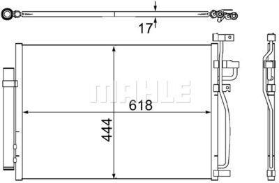 AC489000S MAHLE Конденсатор, кондиционер